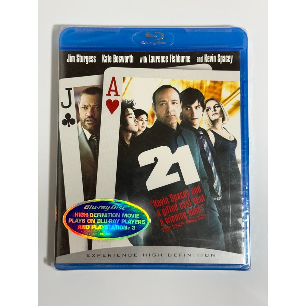 Sony 21 Blu-ray Movie New Unisex One Size Blue‎ Case Gambling Drama Kevin Spacey